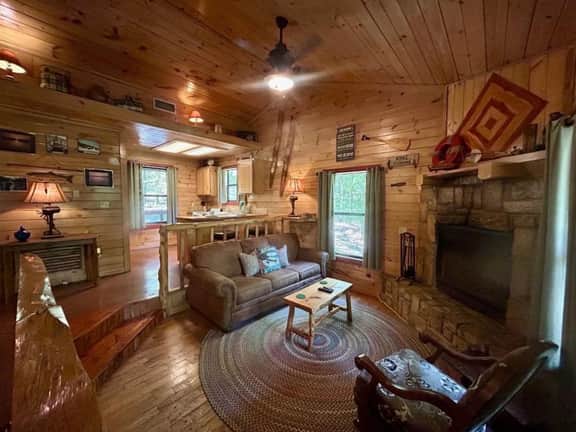 Lost On The Lake Cabin | Hochatown Cabin with Hot Tub, Fireplace & Pets - Image 3