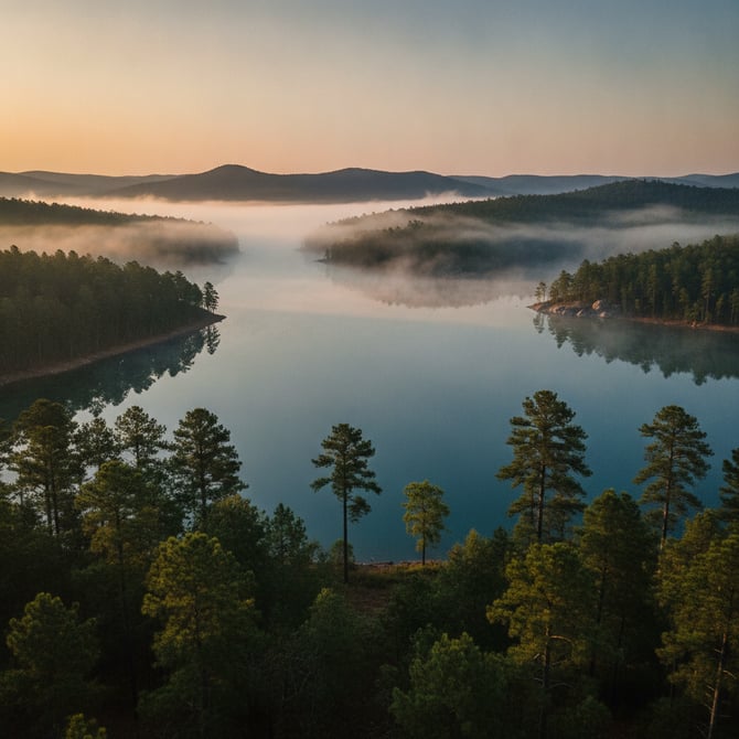 One-bedroom cabins for a Broken Bow fishing trip